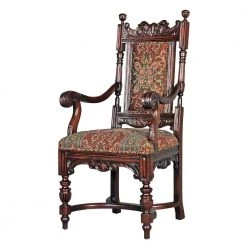 Grand Classic Edwardian Walnut Mahogany Dining Arm Chair by Design Toscano -Steve Silver Online Store walnut design toscano dining chairs af51313 c3 1000