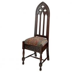 Viollet-le-Duc Brown Mahogany Cathedral Side Chair by Design Toscano 13 Viollet-le-Duc Brown Mahogany Cathedral Side Chair by Design Toscano -Steve Silver Online Store walnut design toscano dining chairs af51320 c3 1000