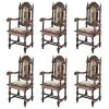 Charles II Walnut Mahogany Arm Chair (Set of 6) by Design Toscano -Steve Silver Online Store walnut design toscano dining chairs af91010 64 1000