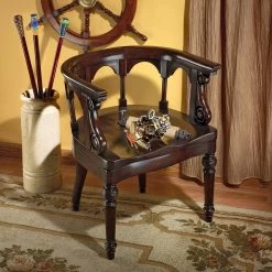 Prince Regent Walnut Mahogany Captain's Chair (Set of 2) by Design Toscano 7 Prince Regent Walnut Mahogany Captain's Chair (Set of 2) by Design Toscano -Steve Silver Online Store walnut design toscano dining chairs af91765 31 1000