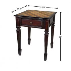 Walpole Manor 20.5 in. Brown Standard Square Top Wood Gaming Chess Table by Design Toscano 10 Walpole Manor 20.5 in. Brown Standard Square Top Wood Gaming Chess Table by Design Toscano -Steve Silver Online Store walnut design toscano end side tables de302 40 1000