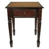 Walpole Manor 20.5 in. Brown Standard Square Top Wood Gaming Chess Table by Design Toscano 1 Walpole Manor 20.5 in. Brown Standard Square Top Wood Gaming Chess Table by Design Toscano -Steve Silver Online Store walnut design toscano end side tables de302 64 1000