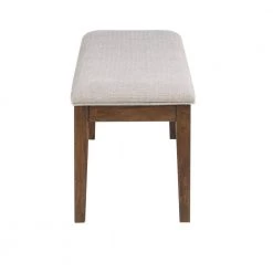 Ora Walnut Polyester Dining Bench (50 in. Depth x 16 in. Width x 19 in. Height) by Steve Silver -Steve Silver Online Store warm walnut steve silver bedroom benches or700bn c3 1000