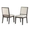 Mila Gray Polyester Side Chair (Set of 2) by Steve Silver -Steve Silver Online Store washed gray finish steve silver accent chairs mi500s 64 1000