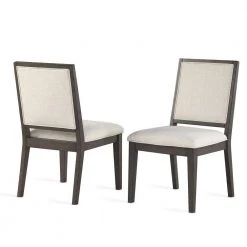 Mila Gray Polyester Side Chair (Set of 2) by Steve Silver