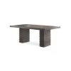 Mila Gray Extendable Dining Table by Steve Silver -Steve Silver Online Store washed gray finish steve silver kitchen dining tables mi500ttb 64 1000