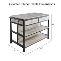 Carson Driftwood Counter Kitchen Table by Steve Silver -Steve Silver Online Store weathered driftwood steve silver kitchen dining tables cr550ckt c3 1000