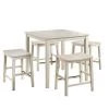 Westlake Weathered Ivory 5-Piece Counter Height Dining Set by Steve Silver