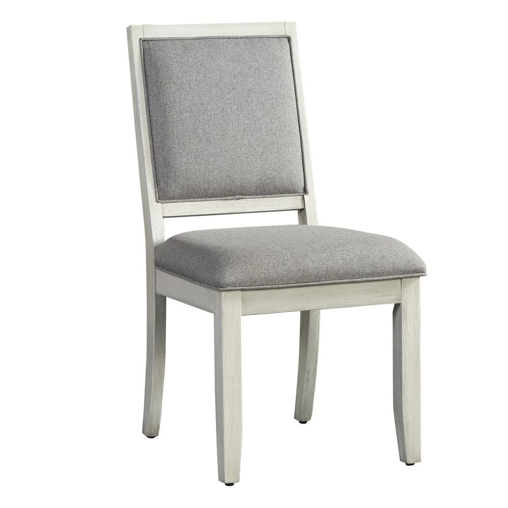 Canova Weathered White Parsons Dining Chair (Set of 2) by Steve Silver 6 Canova Weathered White Parsons Dining Chair (Set of 2) by Steve Silver - Image 4