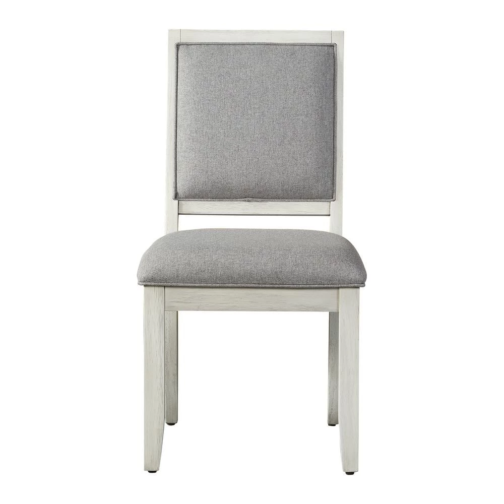 Canova Weathered White Parsons Dining Chair (Set of 2) by Steve Silver 3 Canova Weathered White Parsons Dining Chair (Set of 2) by Steve Silver