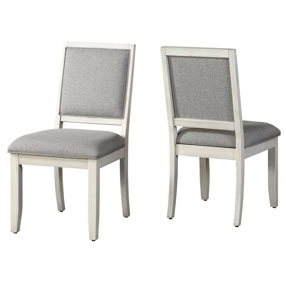 Canova Weathered White Parsons Dining Chair (Set of 2) by Steve Silver 5 Canova Weathered White Parsons Dining Chair (Set of 2) by Steve Silver - Image 3