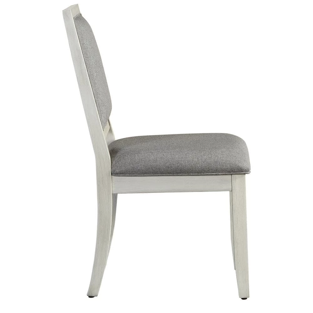 Canova Weathered White Parsons Dining Chair (Set of 2) by Steve Silver 4 Canova Weathered White Parsons Dining Chair (Set of 2) by Steve Silver - Image 2
