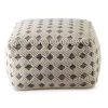 Kodi Square Pouf by Steve Silver 2 Kodi Square Pouf by Steve Silver -Steve Silver Online Store white and gray steve silver ottomans kd200p 64 1000