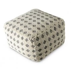 Kodi Square Pouf by Steve Silver -Steve Silver Online Store white and gray steve silver ottomans kd200p c3 1000