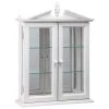 Amesbury Manor White Hardwood Wall Curio Accent Cabinet by Design Toscano -Steve Silver Online Store white design toscano accent cabinets bn17221 64 1000