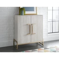 Larkin Faux Marble Wine Cabinet by Steve Silver 11 Larkin Faux Marble Wine Cabinet by Steve Silver -Steve Silver Online Store white faux marble matte gold steve silver bar cabinets lk100sv 31 1000