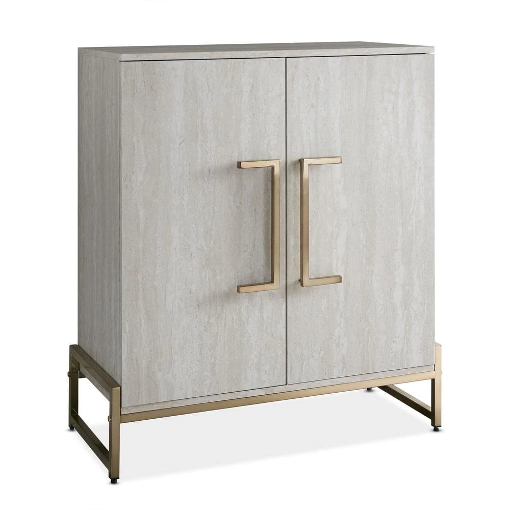 Larkin Faux Marble Wine Cabinet by Steve Silver 3 Larkin Faux Marble Wine Cabinet by Steve Silver