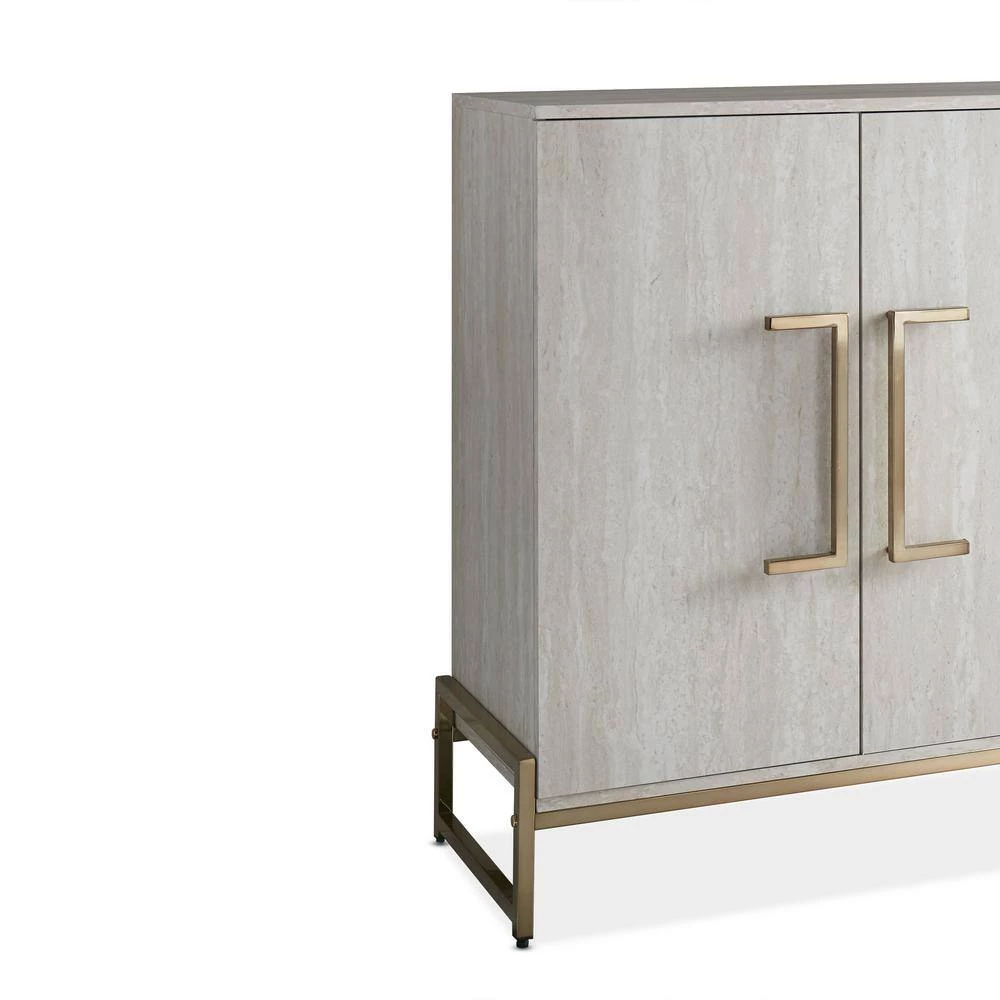 Larkin Faux Marble Wine Cabinet by Steve Silver 4 Larkin Faux Marble Wine Cabinet by Steve Silver - Image 2