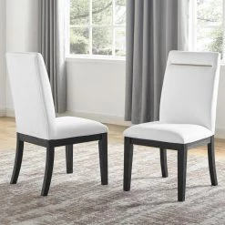 Yves White Dining Side Chair (Set of 2) by Steve Silver 13 Yves White Dining Side Chair (Set of 2) by Steve Silver -Steve Silver Online Store white steve silver dining chairs ys500sw 31 1000