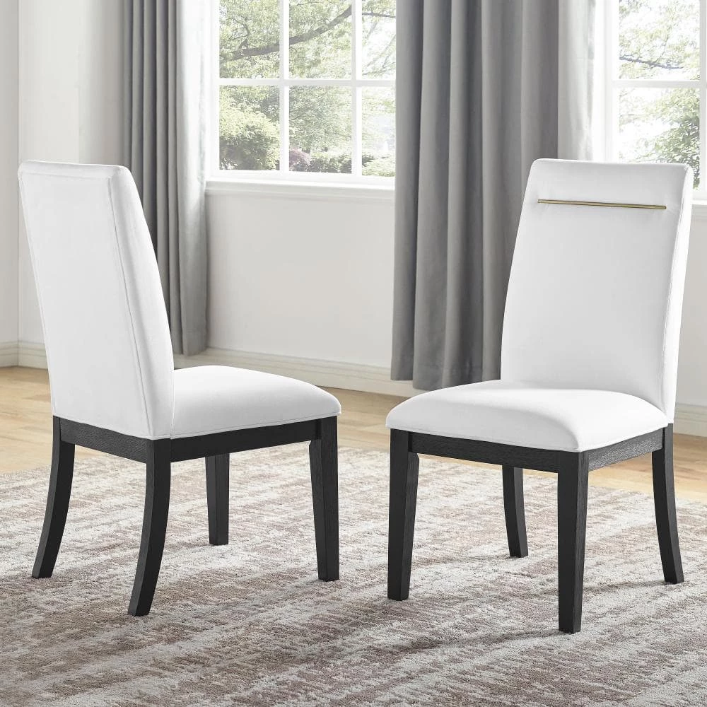 Yves White Dining Side Chair (Set of 2) by Steve Silver 8 Yves White Dining Side Chair (Set of 2) by Steve Silver - Image 6