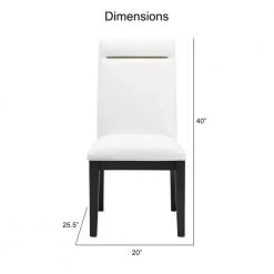 Yves White Dining Side Chair (Set of 2) by Steve Silver 12 Yves White Dining Side Chair (Set of 2) by Steve Silver -Steve Silver Online Store white steve silver dining chairs ys500sw 4f 1000