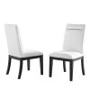 Yves White Dining Side Chair (Set of 2) by Steve Silver -Steve Silver Online Store white steve silver dining chairs ys500sw 64 1000