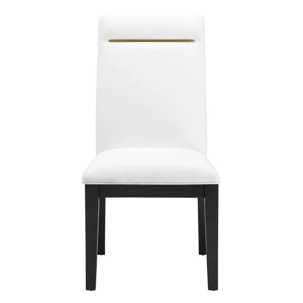 Yves White Dining Side Chair (Set of 2) by Steve Silver 6 Yves White Dining Side Chair (Set of 2) by Steve Silver - Image 4