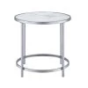 Rayne White Faux Marble Top Round End Table by Steve Silver 1 Rayne White Faux Marble Top Round End Table by Steve Silver -Steve Silver Online Store white steve silver end side tables ry300ew 64 1000