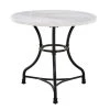 Claire White Marble Cafe Table by Steve Silver -Steve Silver Online Store white steve silver kitchen dining tables cr340t 64 1000