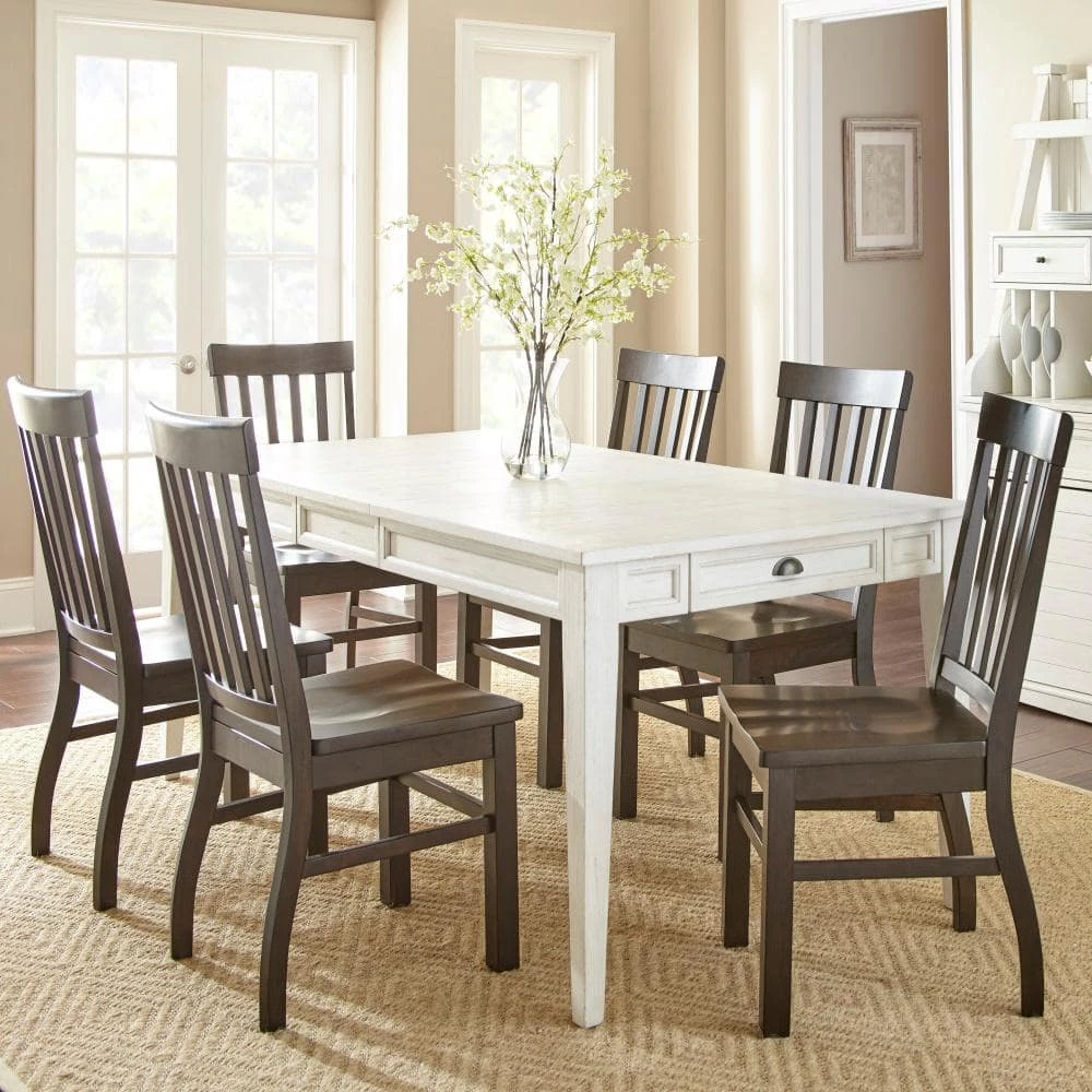 Cayla White Extendable Dining Table by Steve Silver 9 Cayla White Extendable Dining Table by Steve Silver - Image 7