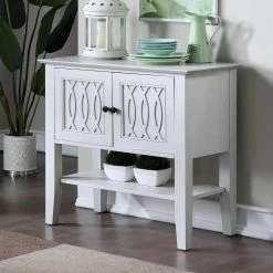 Naples White 2-door Server by Steve Silver -Steve Silver Online Store white steve silver sideboards buffet tables na500sv 31 1000