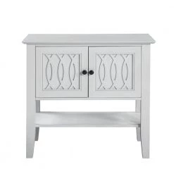 Naples White 2-door Server by Steve Silver